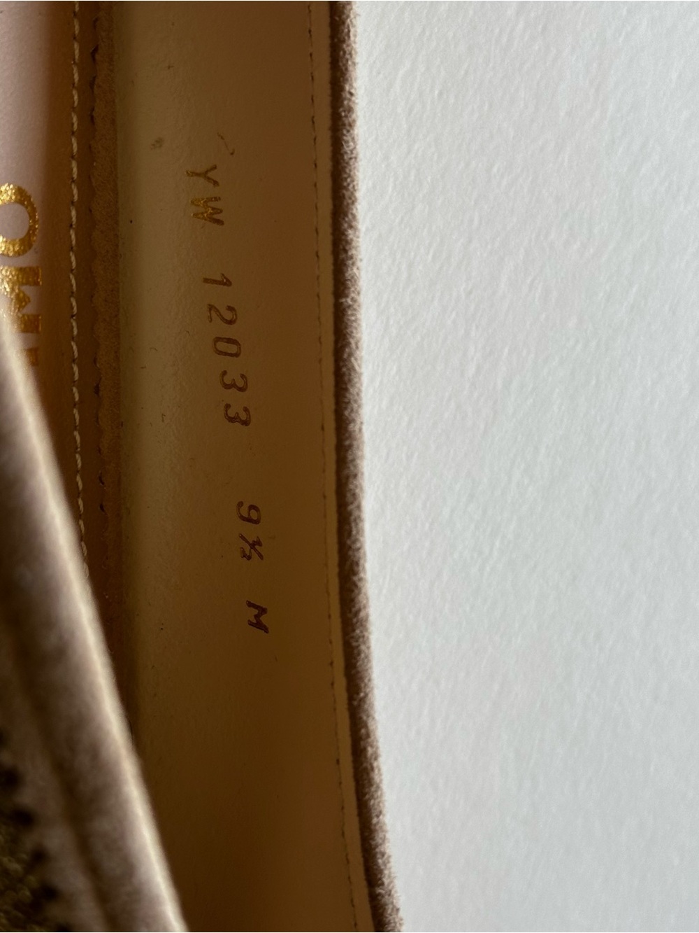 Salvatore Ferragamo Sparkly Ballet Flats Champagne Gold Glitter 9.5M - Picture 3 of 7